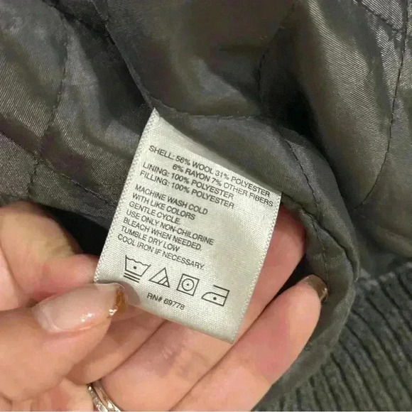 Vintage footlocker wool bomber style jacket size Medium - Picture 7 of 10